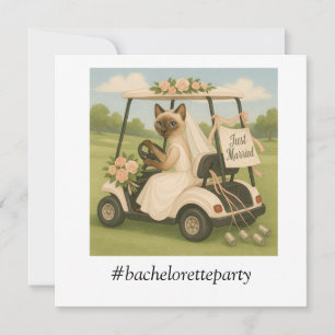 Save The Date Enterrement de vie de jeune fille Golf pour les am