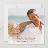 Save The Date Entrepôt industriel en briques de style Edison vin (Dos)