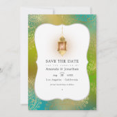 Save The Date Épargne de photo de mariage arabe bollywood en feu (Devant)