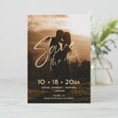 Save The Date Épingle de mariage dessinée à la main minimale (Debout devant)