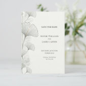 Save The Date Épinglez la date de votre mariage avec Minimal Gre (Debout devant)