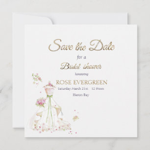 Save The Date Épouse en fleur