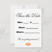 Save The Date Épouses à l'aquarelle Enregistrez la date (Dos)