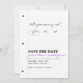 Save The Date Épouses du lycée Enregistrer la date (Devant)