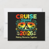Save The Date Équipe de croisière Vacances d'été 2026 (Dos)