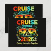 Save The Date Équipe de croisière Vacances d'été 2026 (Devant / Derrière)