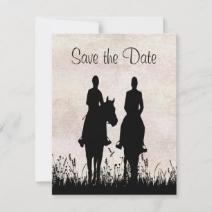Save The Date Équitation équitation Mariage équestre Enregistrer