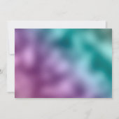 Save The Date Espace d'astronomie cosmique Turquoise violet arge (Dos)