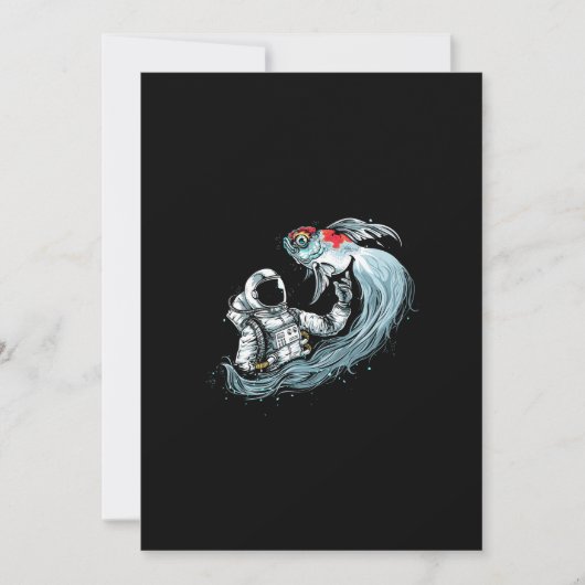 Save The Date Espace extra-atmosphérique et astronaute avec fis (Devant)