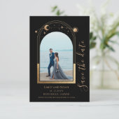 Save The Date Espace mystique Black Gold Sun Moon Star (Debout devant)