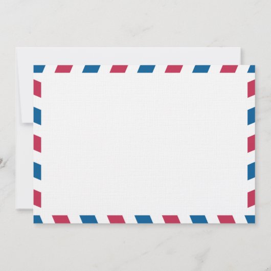 Save The Date Espagne Air Mail Mariage Enregistrer La Date (Dos)