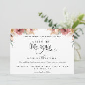 Save The Date Essayons de nouveau, Pampas Grass Floral (Debout devant)