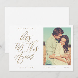 Save The Date Essayons Encore Ceci Calligraphie Moderne & Photo
