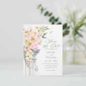 Save The Date esthétique florale (Debout devant)