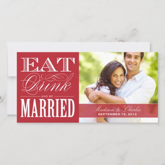 SAVE THE DATE ET ÊTRE MARIÉ | ENREGISTRER LA DATE D'ANNONCE (Devant)