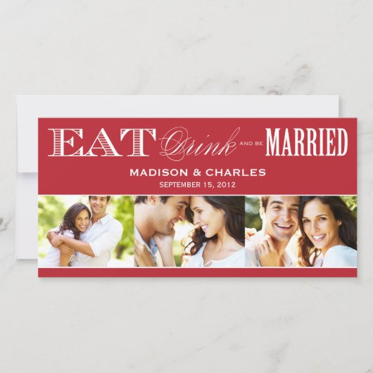 SAVE THE DATE ET ÊTRE MARIÉ | ENREGISTRER LA DATE D'ANNONCE (Devant)