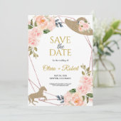 Save The Date Et les voilà à l'autel ! Thème Derby (Debout devant)