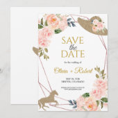 Save The Date Et les voilà partis pour l'autel ! Thème de Derby (Devant / Derrière)