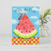 Save The Date Eté Barbecue BBQ Party Watermelon (Debout devant)