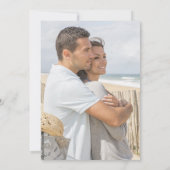 Save The Date Été moderne Ocean Beach Mariage Sauvez la date (Dos)