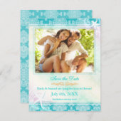 Save The Date Été Starfish Mariage Photo Enregistrer la date (Devant / Derrière)