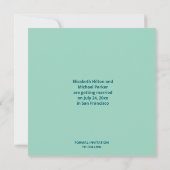 Save The Date Été tropical pastel moderne cool (Dos)