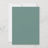 Save The Date Été Vert Eucalyptus Foliage Mariage horizontal (Dos)