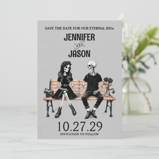 Save The Date Eternal Love Enregistrer la date (Debout devant)