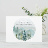 Save The Date Éternelle Aquarelle Mariage Enregistrer la Date (Debout devant)