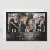 Save The Date Ethereal Aquarelle Black Moody Halloween Mariage (Devant)