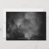 Save The Date Ethereal Aquarelle Black Moody Halloween Mariage (Dos)