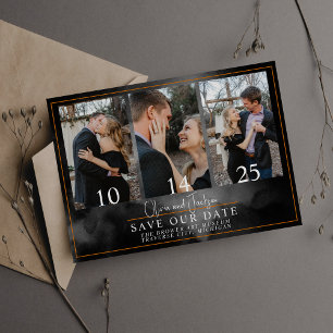 Save The Date Ethereal Aquarelle Black Moody Halloween Mariage