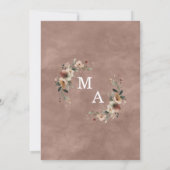 Save The Date Ethereal Elegance Mariage en bois d'aquarelle (Dos)