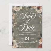 Save The Date Ethereal Elegance Sage Whisper Mariage d'aquarelle (Devant)