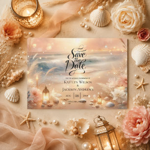 Save The Date Étincelle de bord de mer et rêves de coucher de so