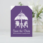 Save The Date Étiquette de bagage pour la Jamaïque (Debout devant)