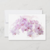 Save The Date Étiquette Mariage de l'aquarelle de l'orchidée ros (Dos)