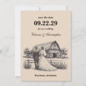 Save The Date Étoile Couple Enregistrer la date (Devant)