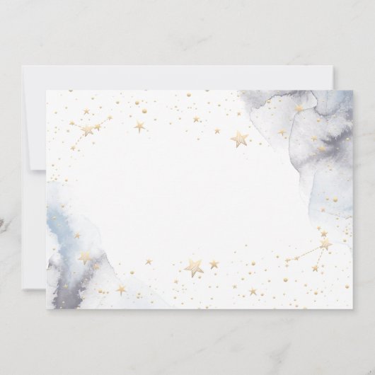 Save The Date Étoiles célestes de lune d'or (Dos)