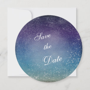 Save The Date Étoiles de mariage dans le ciel du soir Sauvegarde