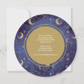 Save The Date Étoiles d'or spirituel céleste Étoiles de lune Mar (Dos)