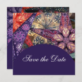 Save The Date Étoiles Modernes Élégantes Enregistrez la Date (Devant / Derrière)