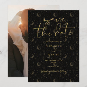 Save The Date Étoiles Mystiques Célestes Et Photo De Lune De Mar