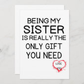 Save The Date Être Ma Soeur Est Vraiment Le Seul Don Dont Vous A (Devant / Derrière)