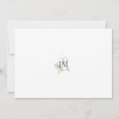 Save The Date Eucalyptus Aquarelle Moderne | Mariage Or (Dos)