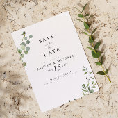 Save The Date Eucalyptus Botanical QR Code Mariage Enregistrer L