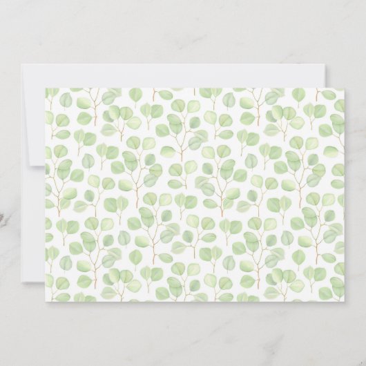 Save The Date Eucalyptus Dollar Argent & Branches - Save the Dat (Dos)