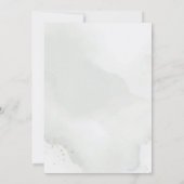 Save The Date Eucalyptus Feuillage Vert Sage Vert Floral Blanc (Dos)