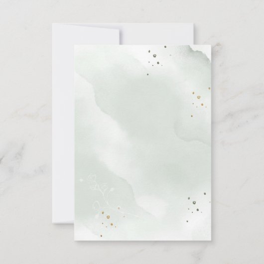 Save The Date Eucalyptus Feuilles mariage Enregistrer la date (Dos)