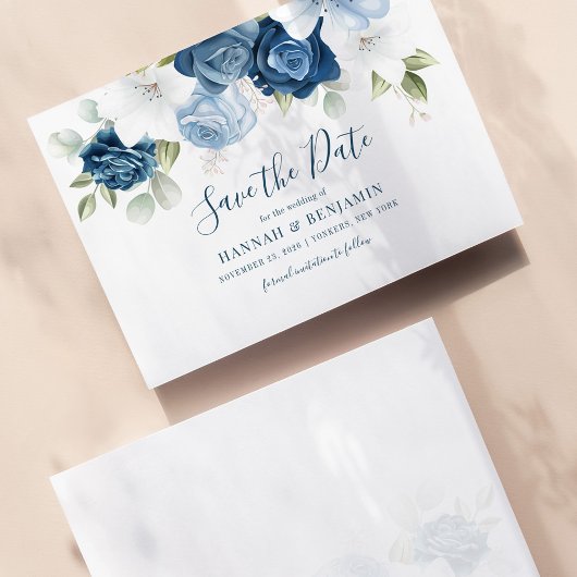 Save The Date Eucalyptus Floral Aquarelle Fleurs